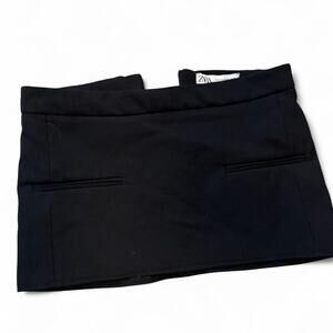 Black micro mini skirt